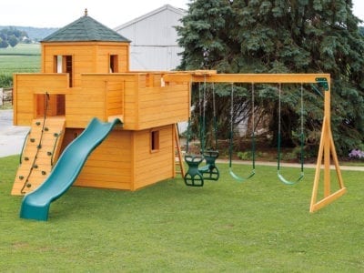 castle-shaped playset