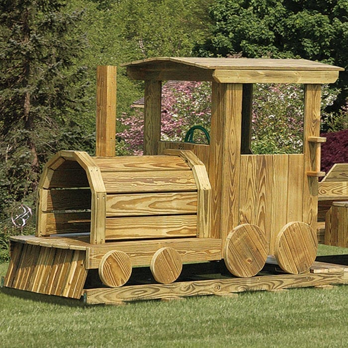 wooden train car