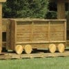 wooden train car