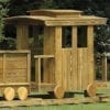 wooden train car