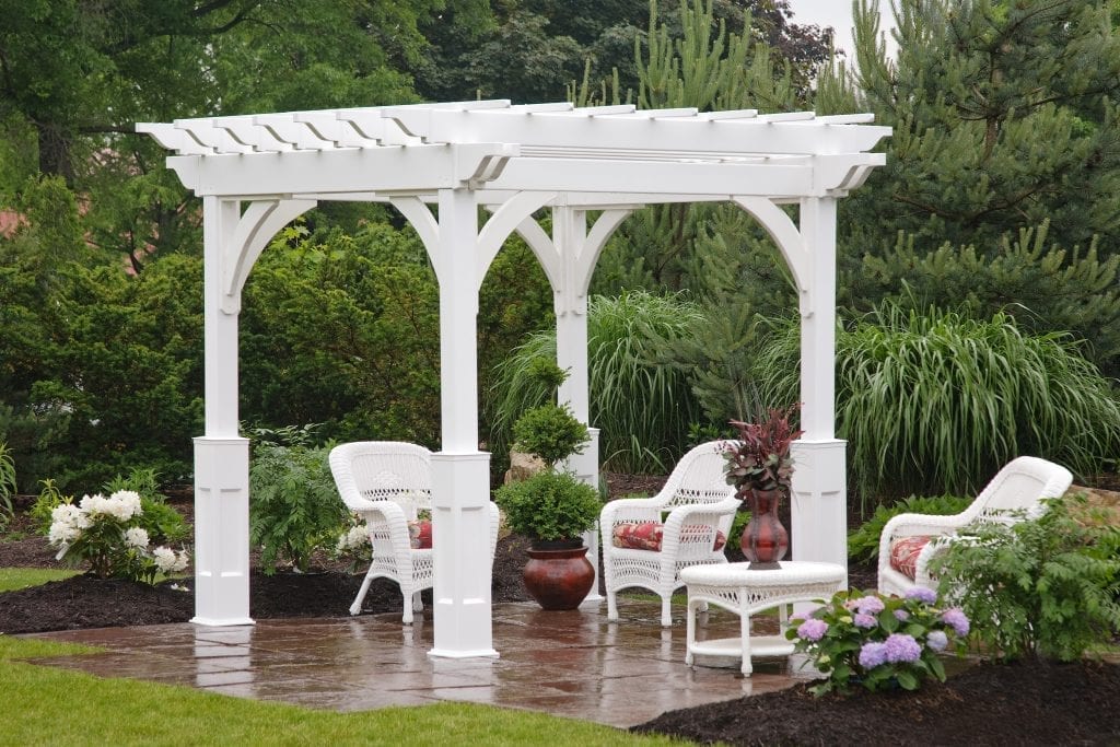 Elegant Vinyl Pergola - Kit/Build on Site - Backyard Escapes