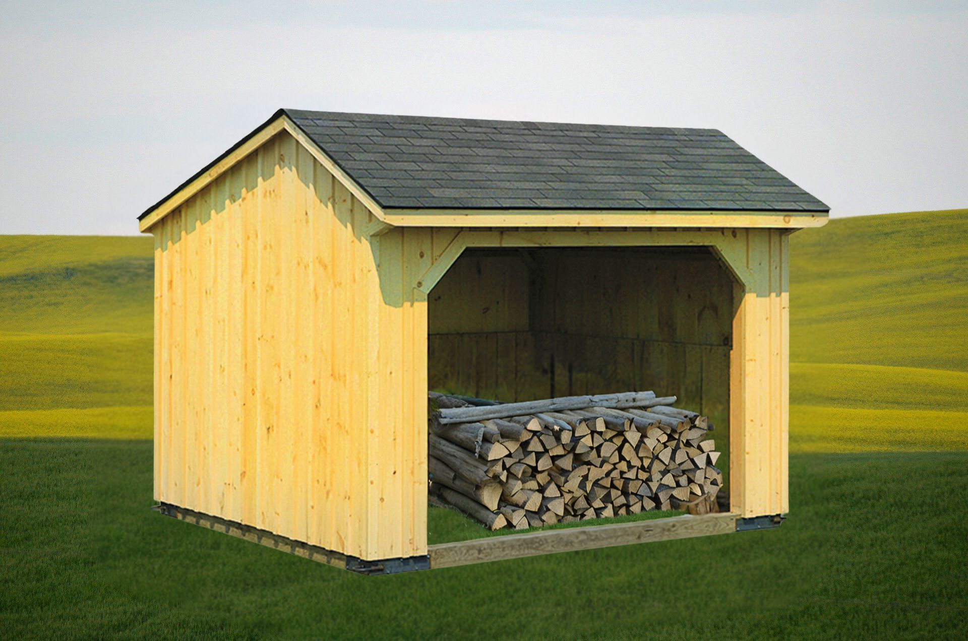 Firewood storage discount shed for sale