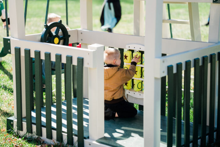Playground suitable for small children to grow