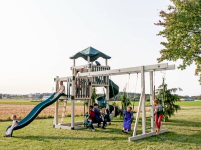 Tall swing sets for backyard