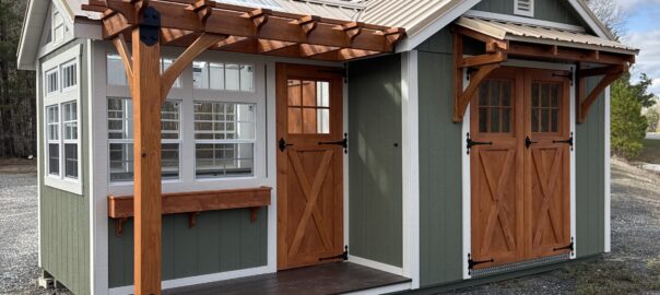 greenhouse shed combo